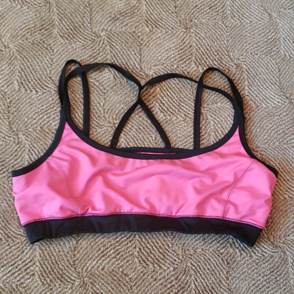 Impact Pink/Black Sports Bra XL - Picture 1 of 7